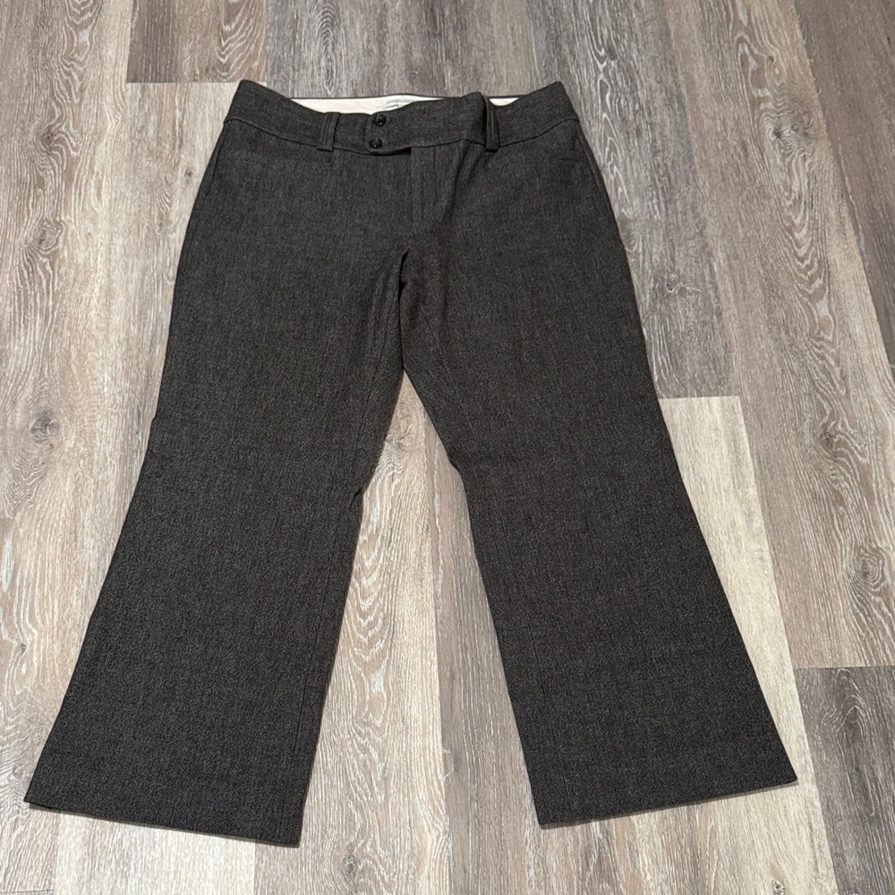 Banana Republic Charcoal Tweed Trouser Pants - Size 12